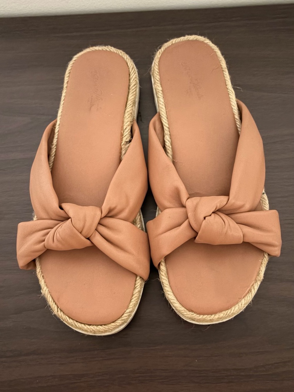 Target Women’s Knot-Front Slide Sandals in Tan